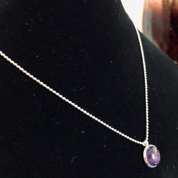Purple crystal necklace with bracelet 💜 - Picture 3 of 8